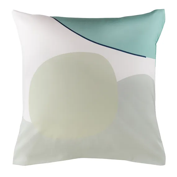 Набор из двух наволочек из сатина мятного цвета с авторским принтом Freak Fruit, 70х70 см