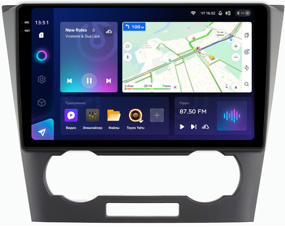Магнитола для Chevrolet Epica 2006-2012 - Teyes CC3-2K монитор 9.5" 2K QLED на Android 10, ТОП процессор, CarPlay, 4G SIM-слот