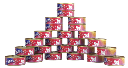 Консервы DELISH Premium для котят, мясное ассорти - 24 х 100 гр (набор)