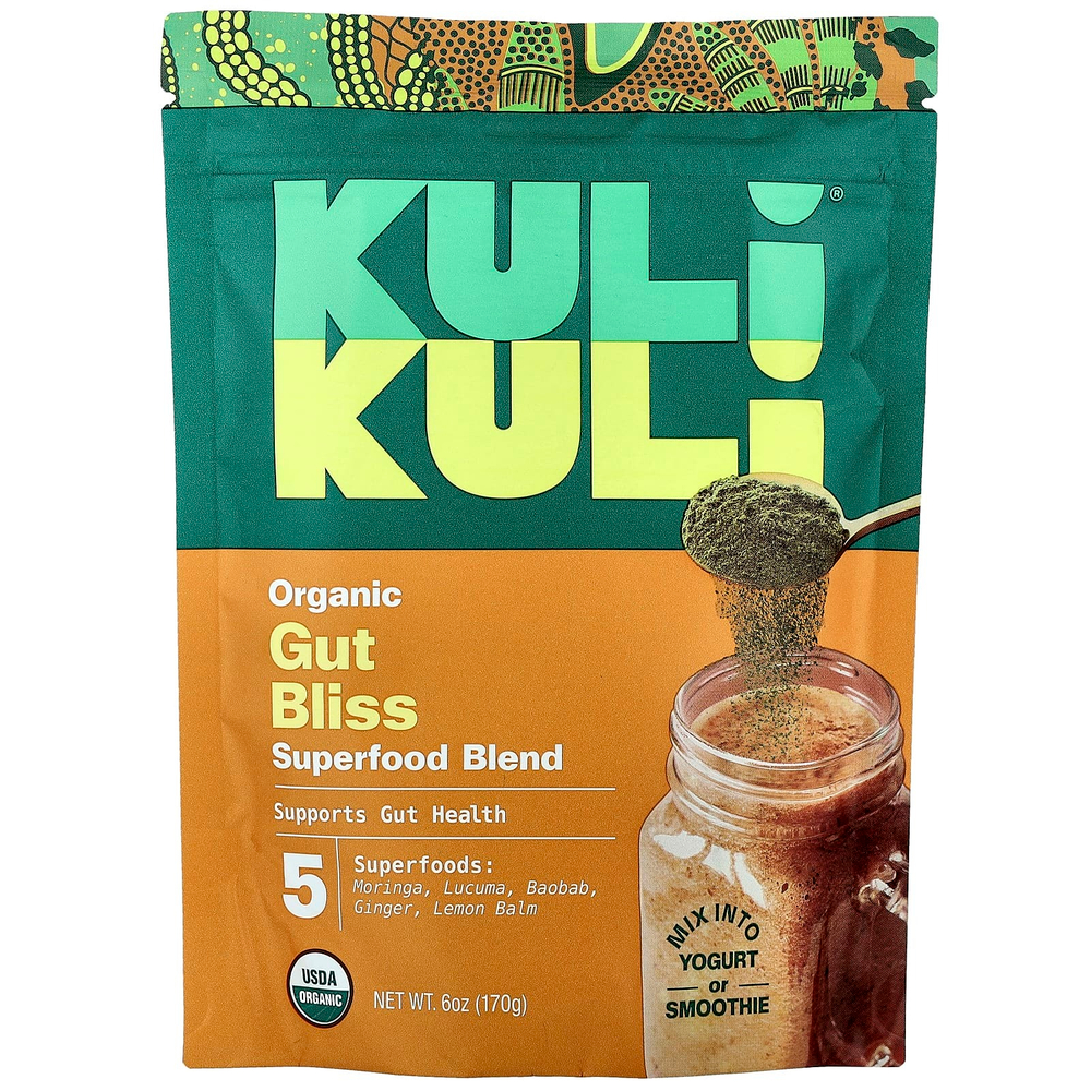 Kuli Kuli, Органическая смесь суперпродуктов, Gut Bliss, 170 г (6 унций)