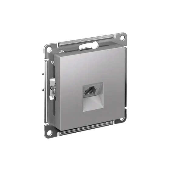Розетка компьютерная AtlasDesign RJ45 кат.6A механизм алюм. SE ATN000386