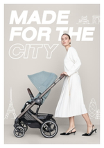 Прогулочная коляска Cybex Balios S Lux TPE 2025 Stormy Blue с дождевиком
