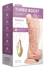 Телесный ротатор-реалистик Turbo Boost Garrett - 19,5 см. (Цвет: телесный)