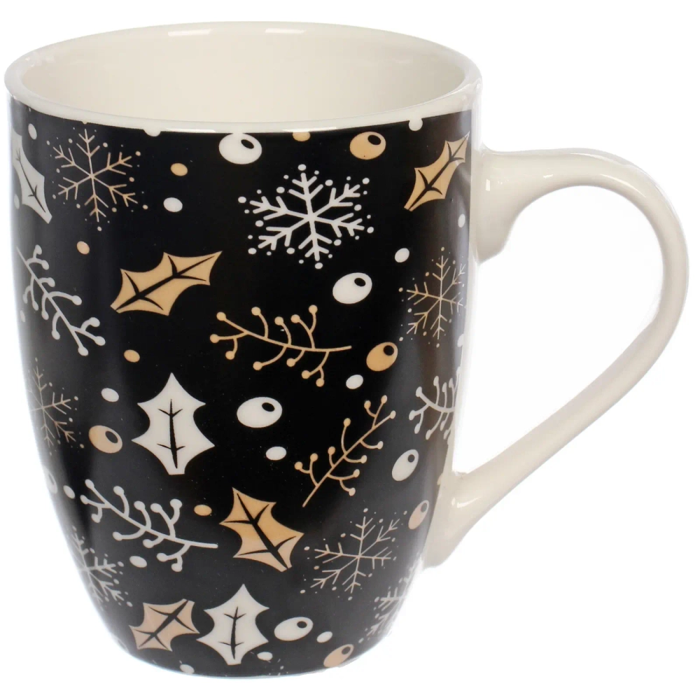 Кружка керамическая 350мл «Тепло праздника», микс рисунков