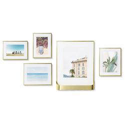 Набор из 5 фоторамок Matinee золотистый Umbra