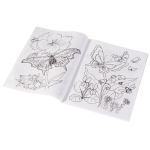 Раскраска А4 Alingar "Бабочки и цветы", 8 л., мелов. обложка