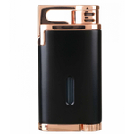Зажигалка сигарная Colibri Belmont черная, розовое золото LI200C12