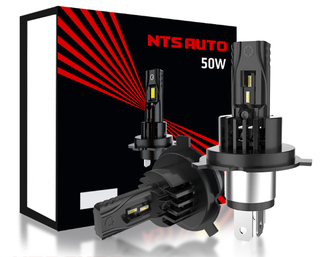 Автолампа LED Н 4 к-т NTS (станд цок) (без обманки) 12-24v A53 50W 6500К 1400Lm (A53-H4-6300К)