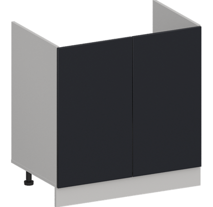 Кухня Модуль ШНМ 800 Графит / Индиго