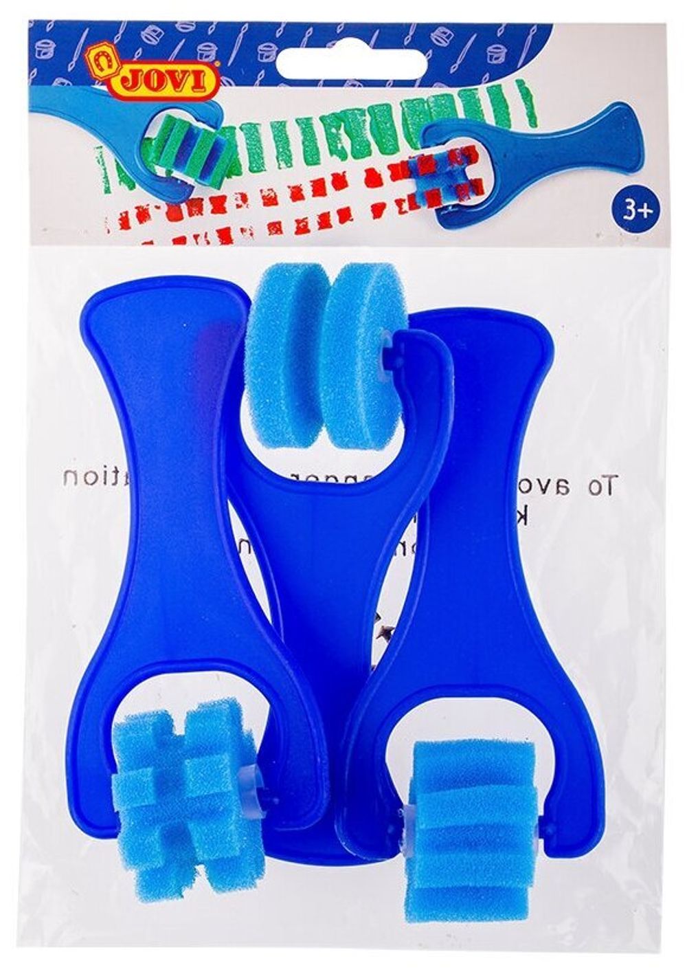 Валики для рисования JOVI (Испания), набор 3 шт., фигурные, ширина 2,5 см, европодвес, 812