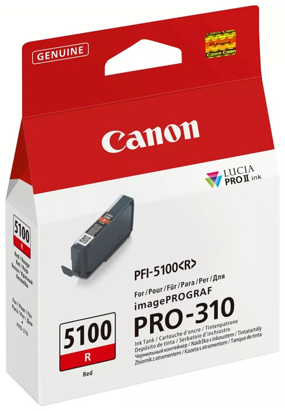 Картриджи Canon PFI-5100 Red красный