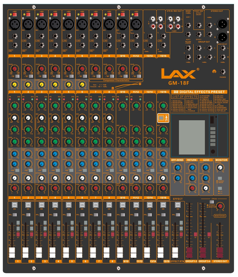 Микшерный пульт  LAX GM-18F