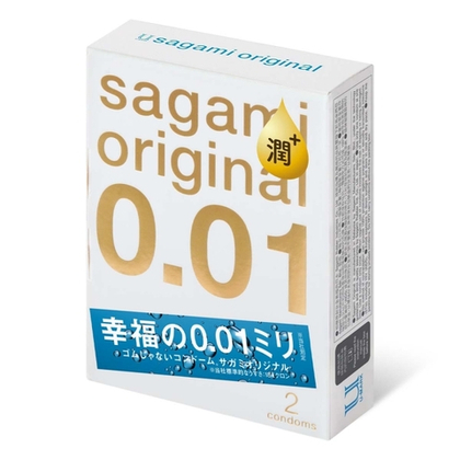 Презервативы Sagami Original 001 EXTRA Lubricated, полиуретан, 2 шт.