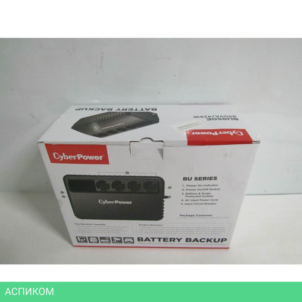 Источник бесперебойного питания CyberPower BU850E черный