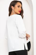 Блуза "Ход королевы" (вайт) Б4339 LT Collection (Акция)