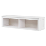 Полка навесная с 2 секциями Хемнэс Hemnes/ Кымор, 124х34х37 см, белый