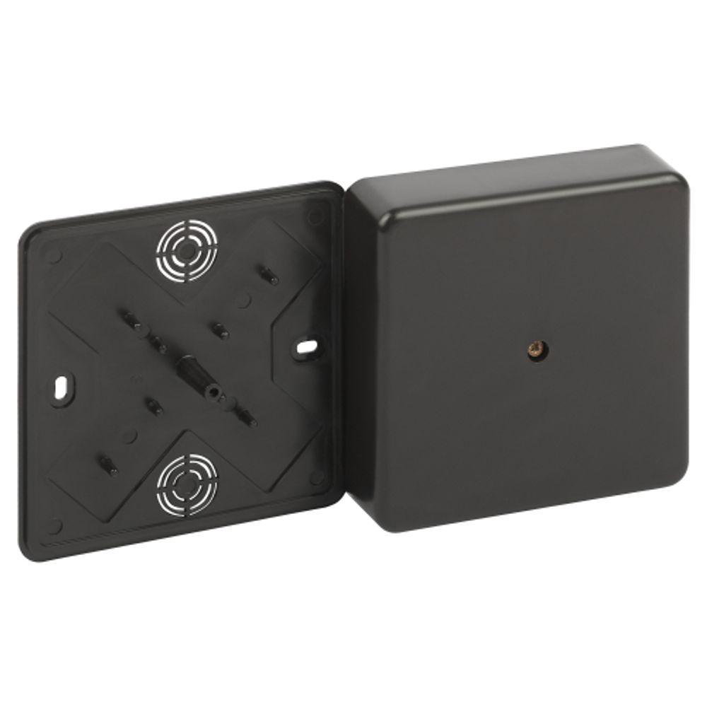 Распаячная коробка ЭРА BS-B-100-100-30 для кабель-канала черная 100х100х30мм IP40