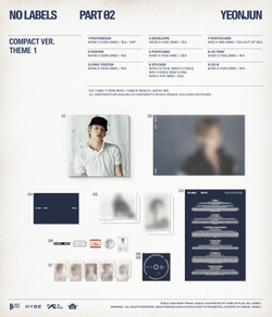Альбом YEONJUN - NO LABELS : PART 02 2nd Mini Album COMPACT 3 Version SET