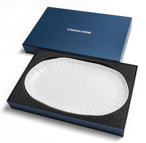 Блюдо сервировочное Lotus (белый)