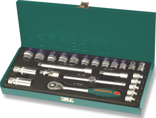 S04H3125S Набор головок торцевых 3/8"DR, 6-22 мм, 25 предметов