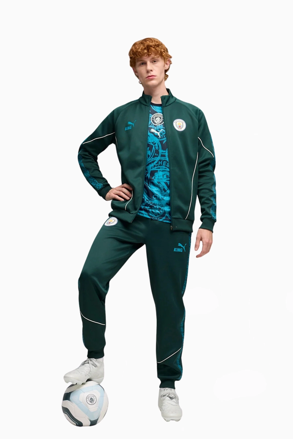 Штаны Puma Manchester City 25/26 KING Anthem - зеленый