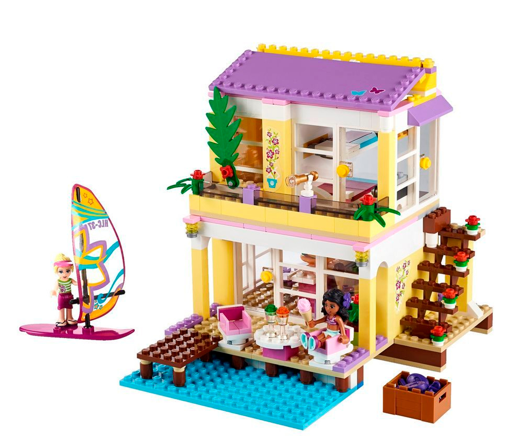 LEGO Friends: Пляжный домик Стефани 41037 — Stephanie's Beach House — Лего Френдз Друзья Подружки