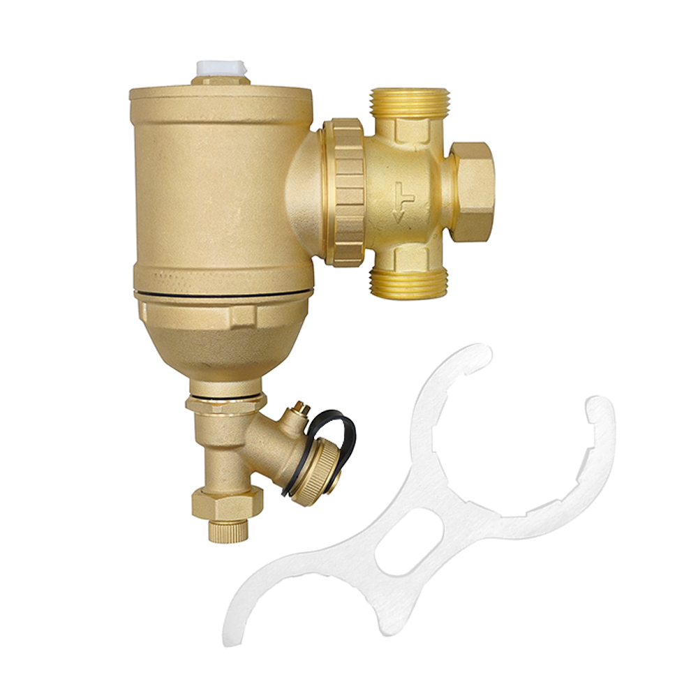 Грязеуловитель ROMMER RFW-0080 - 3/4" (ВР/ВР, PN6, Tmax 90°C, латунный корпус)