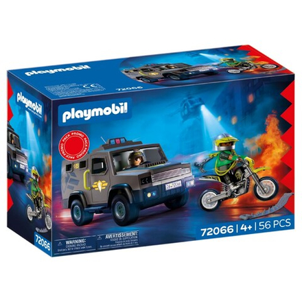Playmobil - Тактический транспорт SWAT + мотоцикл 72066