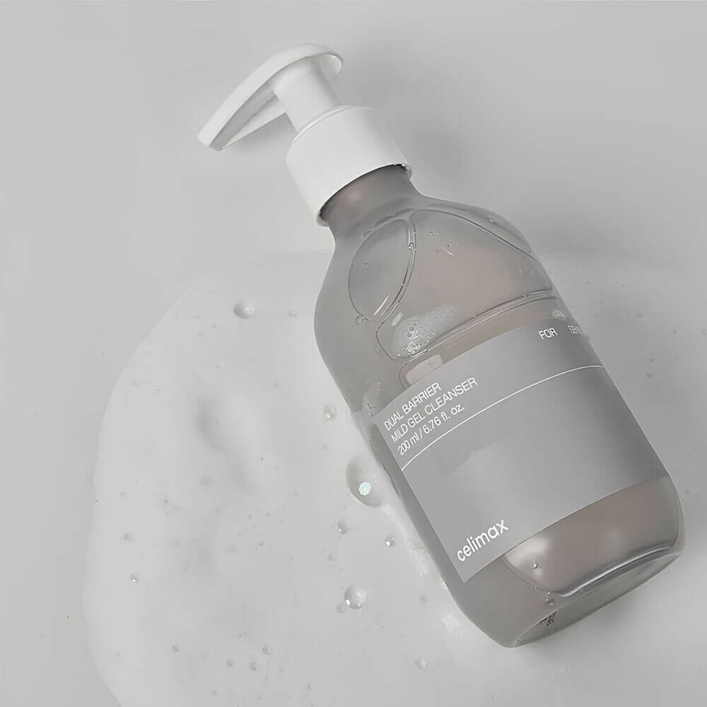 Celimax Гель-пенка для умывания с комплексом церамидов Dual Barrier Mild Gel Cleanser, 200мл