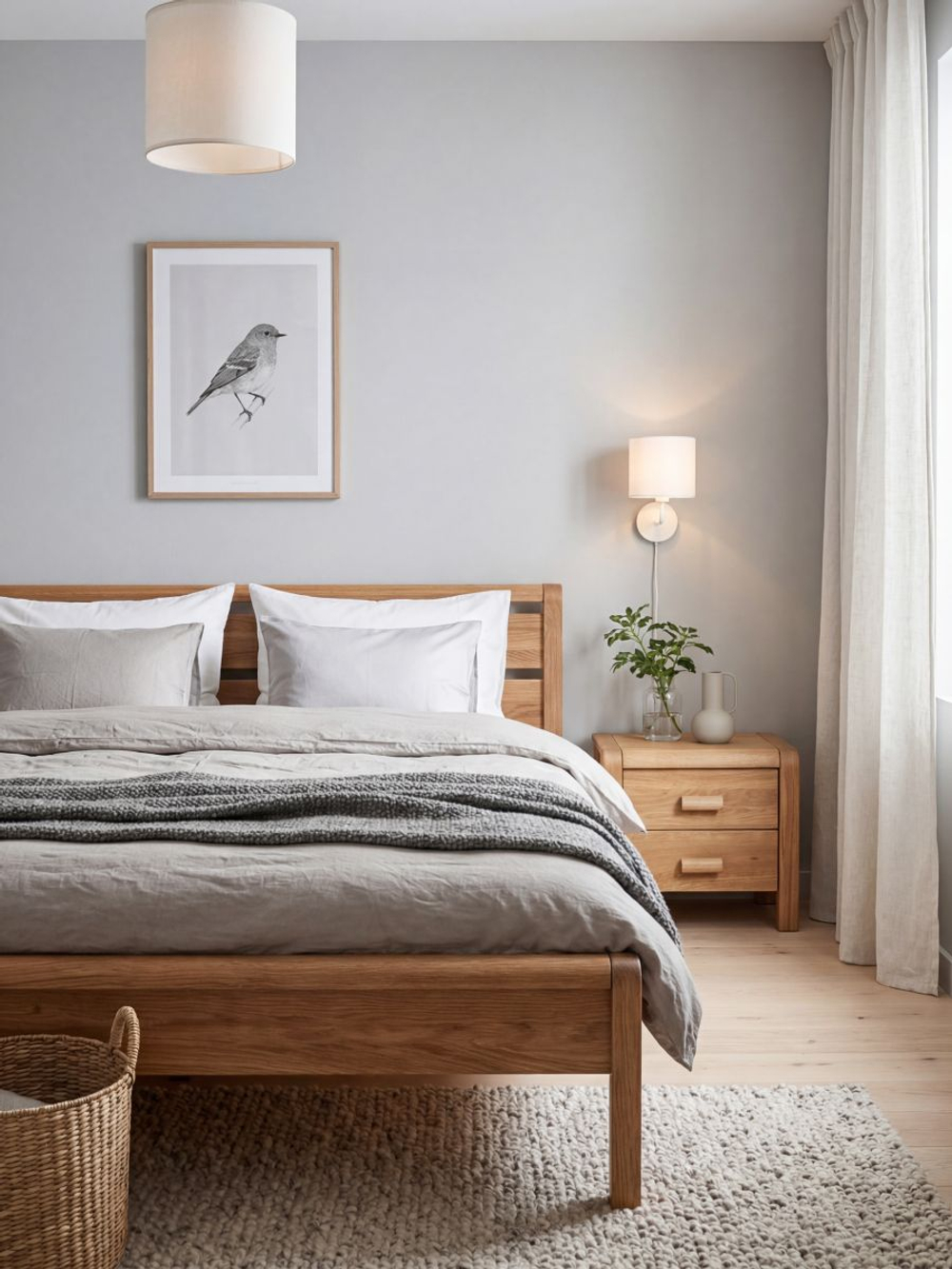 Кровать 180х200, Мадейра, деревянная, дуб, с основанием, Dipriz