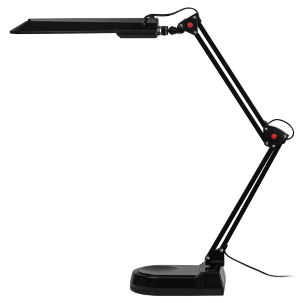 Настольный светильник ЭРА NL-202-G23-11W-BK с лампой PL на струбцине и с основанием черный | Настольные светильники под лампу