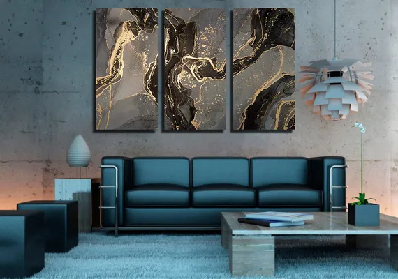 Модульная картина "Флюид арт"