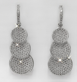 "Эстерелла - серебряные серьги-пуссеты"