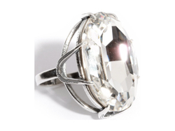 "Северн.сияние" кольцо в серебряном покрытии из коллекции "Дефиле" от Jenavi