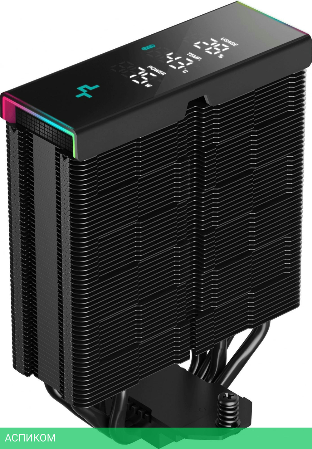 Кулер для процессора DeepCool AK400 Digital Pro черный (R-AK400-BKAPMN-G)