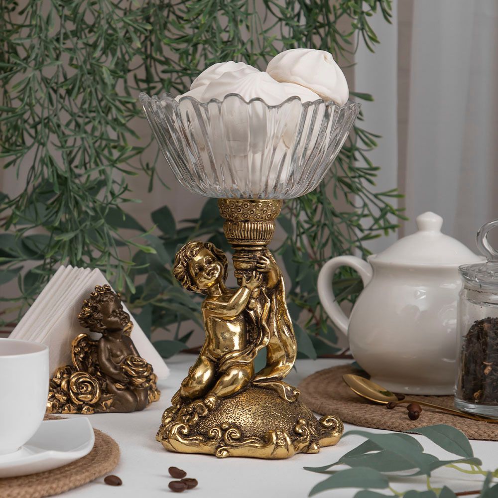 Фруктовница-конфетница Эдем Бронза