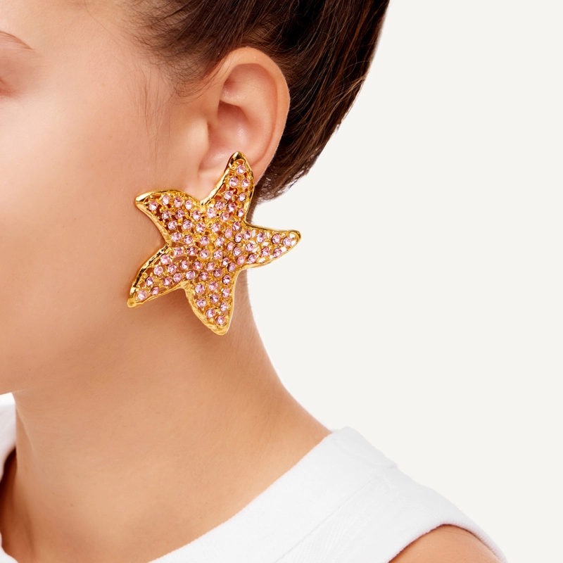 Серьги-клипсы Мэдисон – Розовые