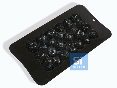 Силиконовая форма "Шоколадка-Клубника" SA2230, Silico, Россия