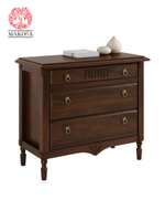 Комод 110х50х94 Джоли, с ящиками для одежды, в спальню, гостиную, прихожую, массив березы, коричневый, Makosa