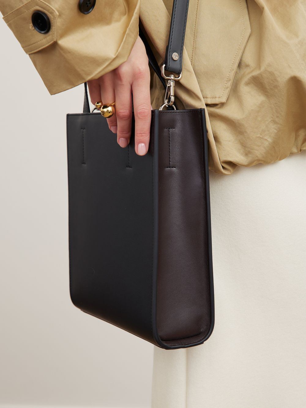 ШОППЕР МАЛЕНЬКИЙ ЧЕРНЫЙ|ГРАФИТ|Т.КОРИЧНЕВЫЙ