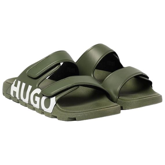 Hugo Boss Rubber Thong Sandal 'Green'