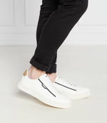 Кожаные кроссовки rhys BOSS BLACK - белый(50502869)