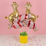 Шар с клапаном (16''/41 см) Мини-фигура, Жираф, 1 шт.