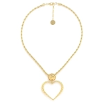 Колье ORI TAO, Merida, с сердцем, OT24.2-15-31822 (золотистый)