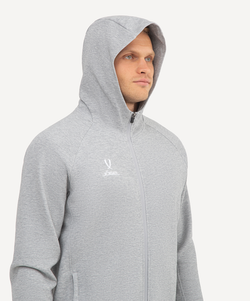 Худи на молнии ESSENTIAL Athlete Hooded FZ Jacket, серый