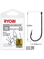 Крючок рыболовный RFH-2230 №04 ( 2 упк по 10шт)