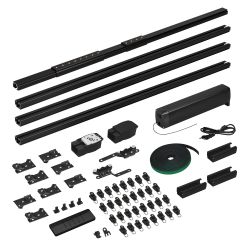 Карниз для штор с электроприводом CNK-M1-TY-RF-4M-BK (Arlight, IP20 Металл, 5 лет) 061463