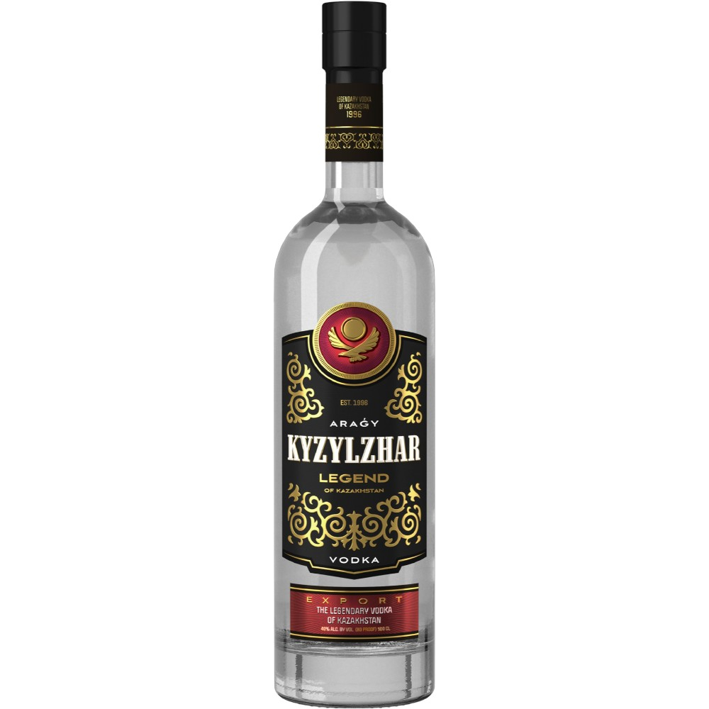 Водка Kyzylzhar Legend of Kazakhstan 0,7 л. В подарочной упаковке