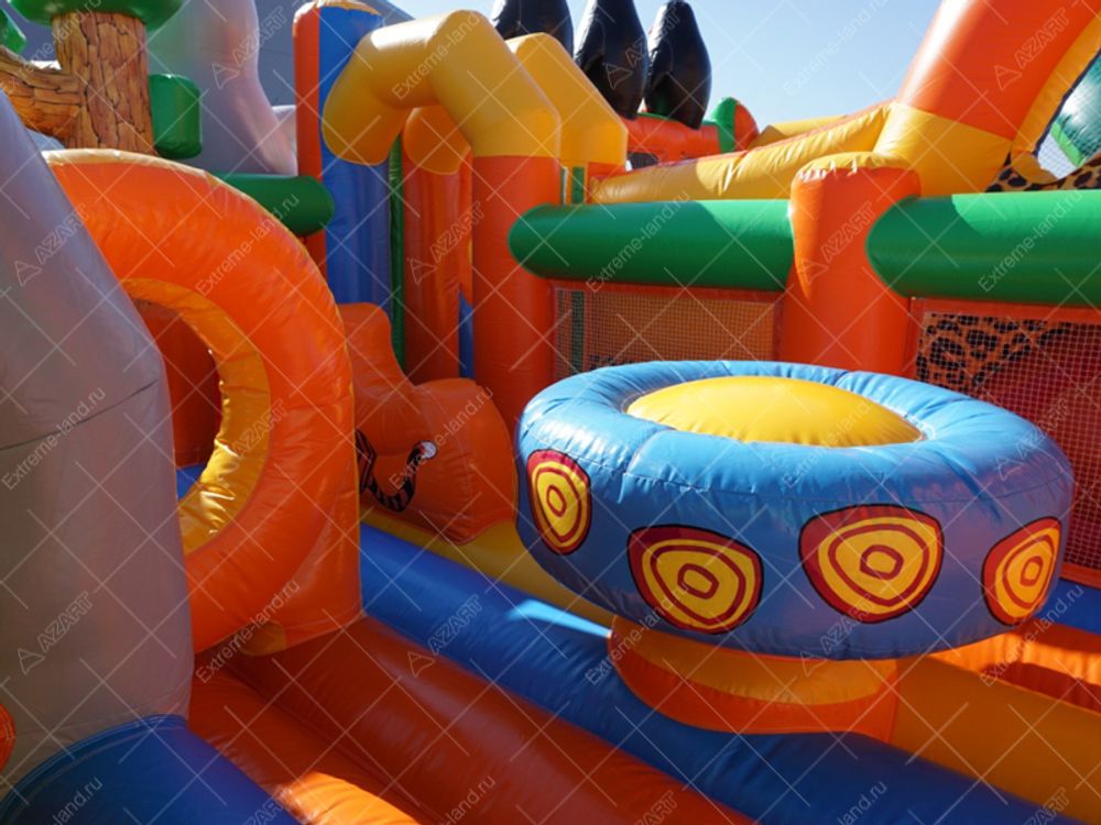 Батутный комплекс "Саванна" (горка+площадка)