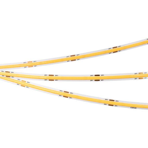 Светодиодная лента Arlight 8W/m 320LED/m CSP теплый белый 5М COB-X320-8mm 24V Warm3500 044584